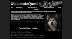 Desktop Screenshot of malamutequest.com