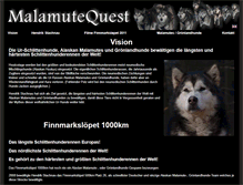 Tablet Screenshot of malamutequest.com